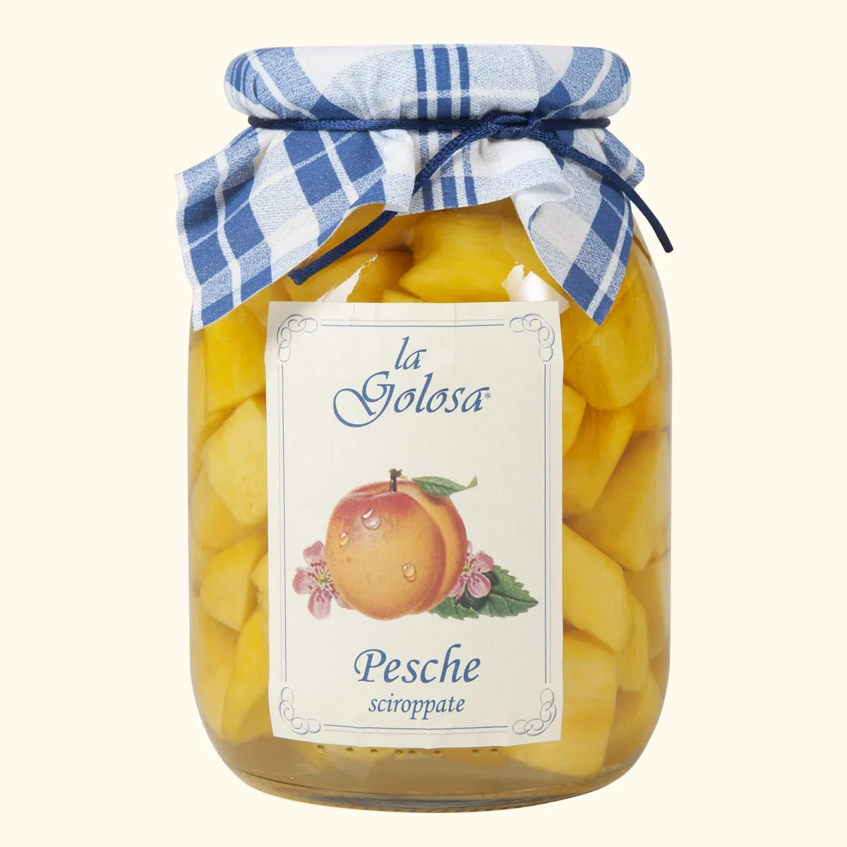 Pesche sciroppate in pezzi